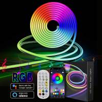 Tira De Luz LED Neón 3/5m Inteligente WIFI APP RGB 16 Colores Impermeable Flexible Compatible Con Alexa Para Decoración De Habitación - details 1