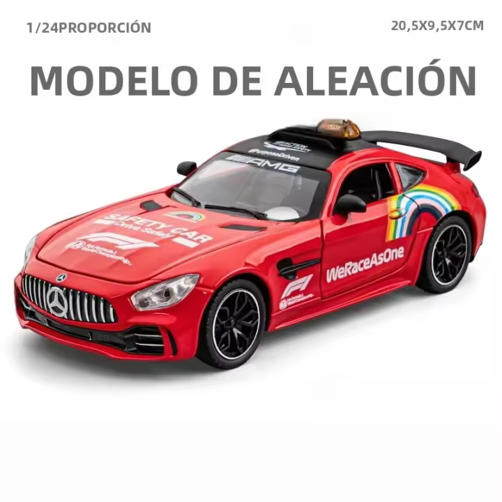 Mercedes-Benz AMG GT F1 Carrera De Seguridad Modelo De Coche De Aleación 1:24 Con Sonido Y Luz Juguete Retroalimentado Para Niños Coleccionable Decoración Regalo - 1