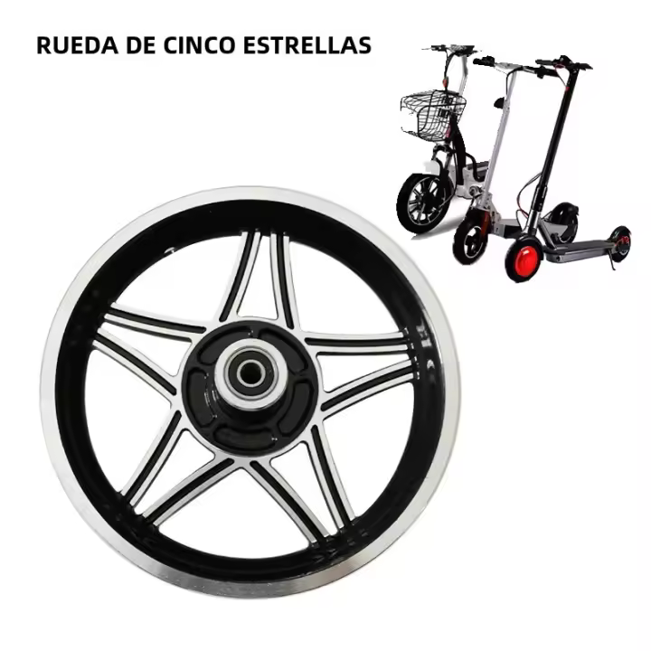 Rueda Delantera De 12 Pulgadas Para Bicicleta Eléctrica Con Freno Disco Aleación Compatible Con Neumáticos De 2 1/4 a 3.0 Pulgadas - 1