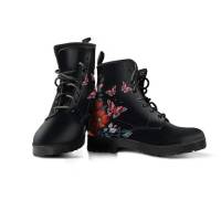SP Nuevas Botas Martin de otoño E Invierno, BOTAS DE TRABAJO británicas con estampado digital de Dibujos animados para Damas, BOTAS Altas de cuero de gran tamaño. - details 5