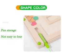 Juego Educativo De Madera Con Laberinto Magnético De Colores Y Formas Para Niños Mayores De 3 Años Herramienta Para El Desarrollo De Los Habilidades Motoras Finas - details 6
