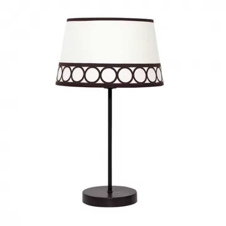 Lámpara de Mesa FABRILAMP Dalia 1xe14 Beis/marrón - Elegante Diseño - 1