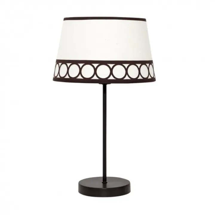 Lámpara de Mesa FABRILAMP Dalia 1xe14 Beis/marrón - Elegante Diseño - 1