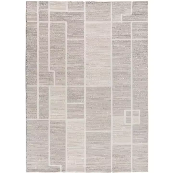ATTICGO Alfombra de Interior Estilo Geométrico en Crema - HL-ORIGIN 12506 | 80X150, 160X230, 200X300 cm - 1