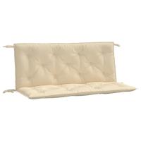 vidaXL Cojines banco jardín 2 uds tela Oxford 120x50x7 cm Color Antracita,  Gris,  Crema y mas Cojín Decorativo de Asiento Cojines de muebles de salon - details 1