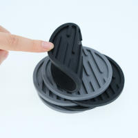 Alfombrillas De Silicona Ecológicas 10cm Redondas Resistentes Al Calor Para Taza De Té Tapete De Mesa Para Vaso De Café Y Bebidas Soporte Para Taza Decorativo - details 2