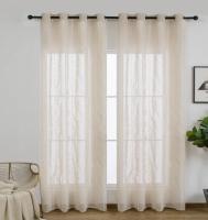 Cortinas de visillo lino y poliéster con diseño de puntitos en las líneas verticales entre circuitos 140x260cm. - details 5