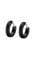 PENDIENTES DE HOMBRE DE ARO NEGRO - PENDIENTES LOTUS STYLE PARA HOMBRE - - details 0