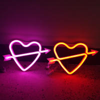 Lámpara De Neón LED Corazón Cupido Para Decoración De Pared Fiesta De Boda Habitación Tienda Regalo Con Carga USB Y Caso De Batería Forma De Corazón Amor Modelado Luz Nocturna - details 2