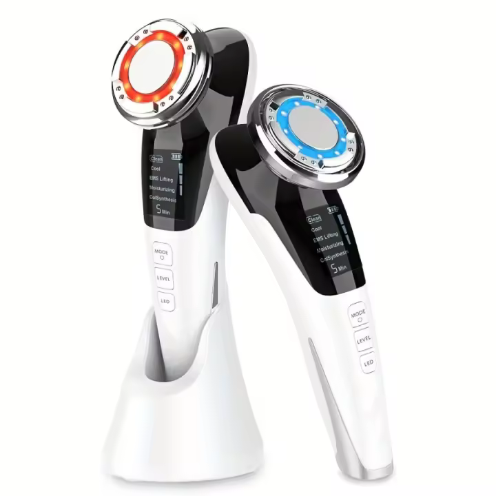 Máquina De Cuidado De La Piel LED Fotón Terapia Mesoterapia Facial Elevación De La Piel Eliminación De Arrugas Cuidado De Los Ojos Tensión De La Piel RF - 1