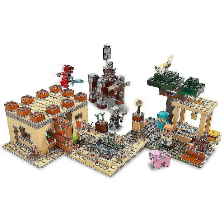 Sx1044 700 piezas Set de construcción de aldea de asalto Illager Minecraft Serie Mi Mundo - 1