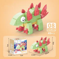 Bloques De Construcción De Animales Del Mundo Insecto Scorpion Mantis Hormiga Araña Pájaro Marino Regalo Para Niños Adornos De Escritorio Bloques Pequeños Compatible Con Lego ABS Sin Batería - details 24