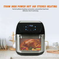 Freidora sin Aceite 12L Air fryer Multifunción Inteligente con Horno Eléctrico, Acero Inoxidable 1700W - Certificación Europea, Ideal para Hogar y Cocina Familiar - details 10