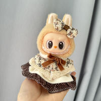 Muñeca De Peluche Miniatura Labubu I Y II 17cm Ropa De Muñeca Coreana Kpop Exo Accesorios DIY Vestido Rosa Regalo Estilo Nuevo - details 28