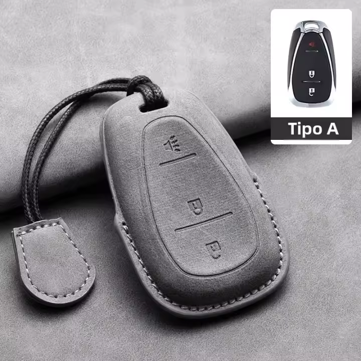 Funda De Llave De Coche Para Chevrolet 2017-2022 Malibu Camaro Cruze Traverse Spark Sonic Volt Bolt Equinox Cubierta De Cuero Para Remoto - 1