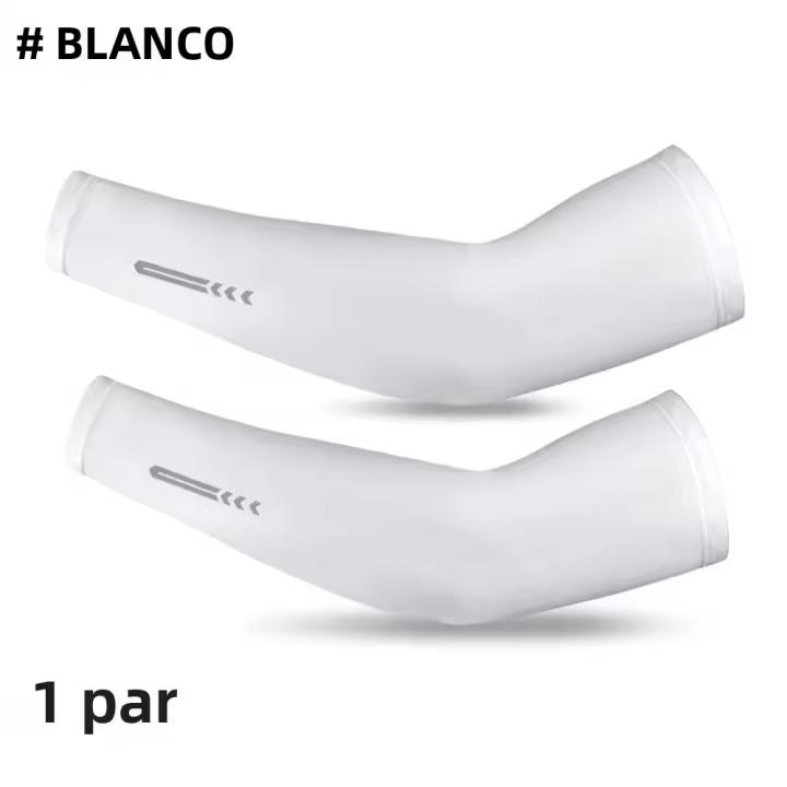 1Par De Mangas De Protección Solar UV Para Hombres Y Mujeres UPF 50 Compresión Fría Para Ciclismo Baloncesto Golf - 1