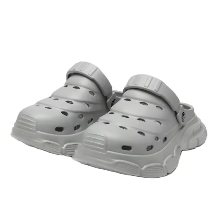 Zapatillas Perforadas Para Hombre Para Uso Outdoor Verano Suela Gruesa Antideslizante Deporte Sandalias Cómodas Para La Playa - 1