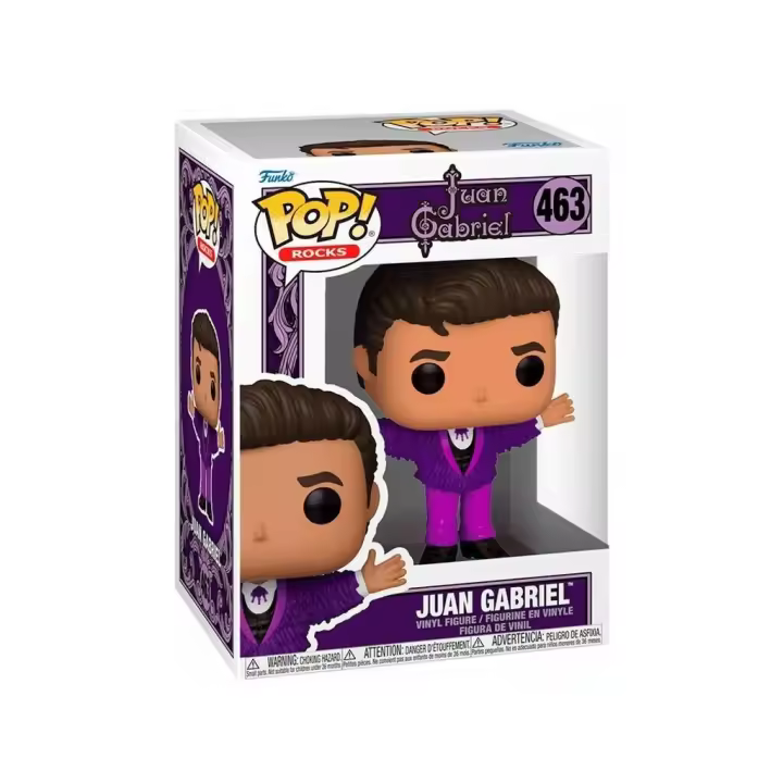 Funko Pop Rocks Figura Juan Gabriel con Traje Morado de Flecos - 1