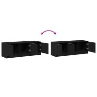 Mueble de TV vidaXL Negro Roble 102x35x36,5 cm Madera elaborada - details 6