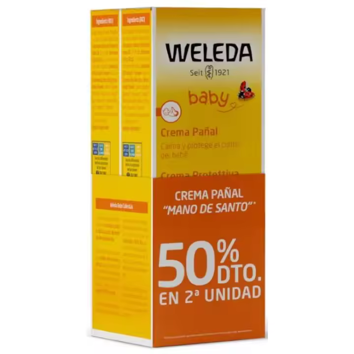 Weleda crema pañal baby de caléndula pack 2x75 ml - 1