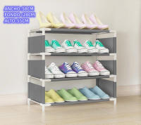 Zapatero con cubierta de tela, estantes Organizadores de calzado de 8 niveles, amario estante organizador de zapatos, PARA 24 PARES ZAPATOS sk8 - details 3