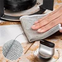 Paño De Limpieza Mágica Individual Para Cocina 50/3 Piezas Metal Acero Con Alambre Herramientas De Limpieza Ecológicas Para Lavado De Ollas Y Platos - details 3