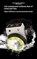 Linterna Frontal Para Pesca LED Recargable Con Sensor Función De Alta Y Baja Impermeable Lámpara De Mano De Alta Potencia - details 12