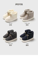 Botas De Tobillo Para Mujer Y Hombre Invierno Calientes Con Peluche Espesas Suela De EVA Zapatos De Casa Con Lazo Para Mujer - details 6