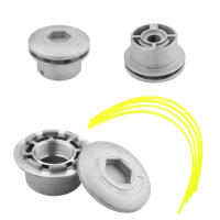 Cabeza De Trimmer De Hierba Universal De Aluminio Con 4 Líneas Cabezal De Cortacésped De Nylon Para Motosierra Plata - details 1