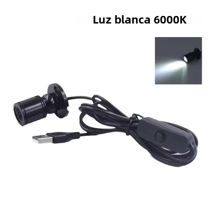 Spotlight LED Mini Potenciado Por USB 1W/3W DC5V Lámpara De Escritorio Para Joyería Armario Mostrador Exhibición Luz De Techo Con Interruptor - 1