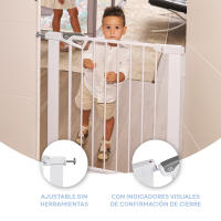 Ms - Barrera de Seguridad Autocierre de niños y Mascotas para Puertas y pasillos - - Máxima Polivalencia de 75 a 82 cm - Fácil de Instalar - details 1