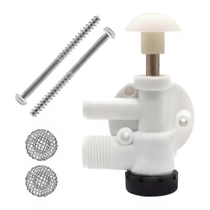 For Sealand Rv Water Valve Assembly Trailer Toilet Repair Kit Ecovac Vacuflush Pedal Flush Toilets 385314349 - 1