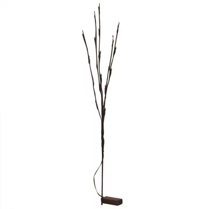 Luz De Ramas De Árbol LED Artificial 20 Bulbs Para Decoración De Navidad Y Fiestas Luz Twinkle De Arboles Miniatura Metal - 1