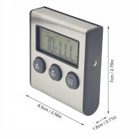 Termómetro Digital Para Cocina Con Púa Para Carne Y Horno BBQ Asador Función Timer Medidor De Temperatura Para Cocinar - details 4