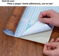 Papel Tapiz De Madera Marrón Autoadhesivo Y Desmontable Para Muebles Y Armarios De Cocina Vinilo De Papel Fácil De Aplicar Resistente Al Agua Y La Humedad - details 2