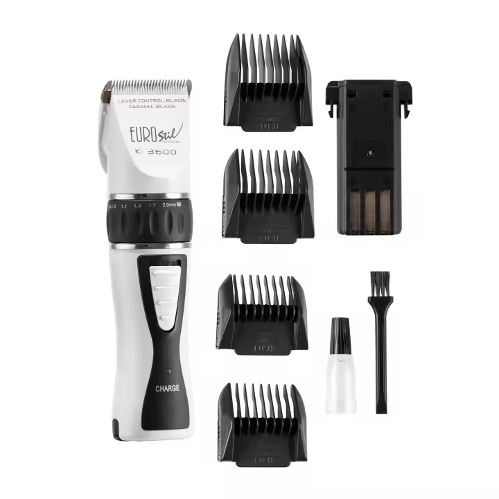 EUROSTIL ELECTRICA K3600 CERAMICO RECARGABLE MAQUINA CORTAPELO CABELLO GRIS 5W 1UN - 1