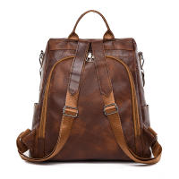 Mochila 3 en 1 para mujer, bolso de hombro femenino, Vintage, de cuero suave, Mochila de viaje de lujo para niña - details 16