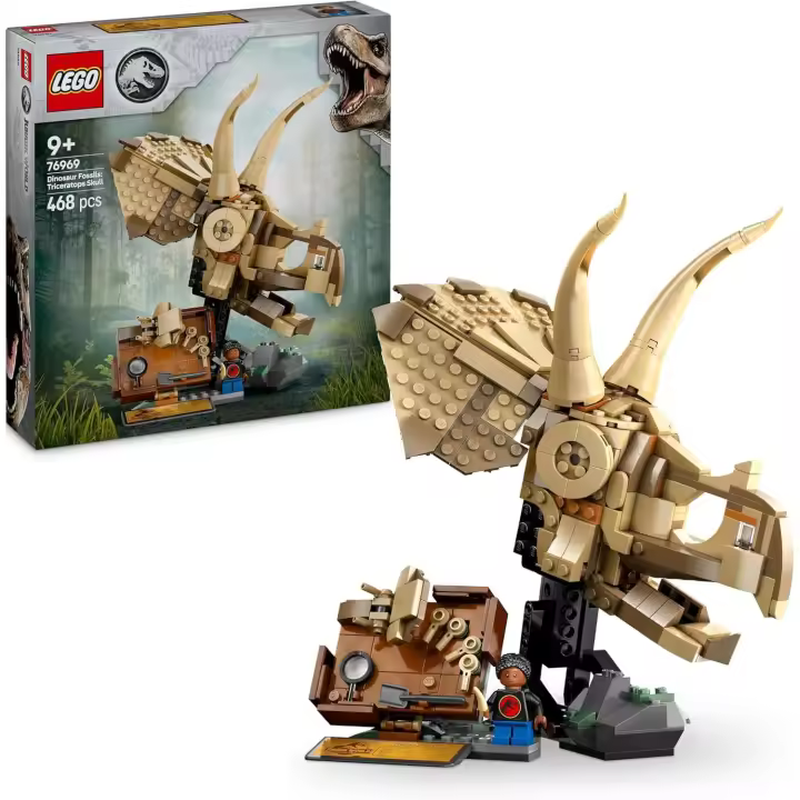 Lego 76969 Fosiles de dinosaurio: Cráneo de Triceratops Lego Jurassic - 1