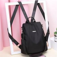 Nueva Mochila Multifuncional Para Mujeres Casual De Nylon Color Sólido Escuela Bolso De Viaje Con Correa Desmontable Para Niñas - details 5