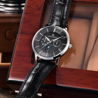 Reloj De Cuarzo Para Hombre PAGANI DESIGN 2025 Multifuncional 40MM Vidrio De Zafiro Resistente Al Agua 100M Fase Lunar Estilo Business - details 11