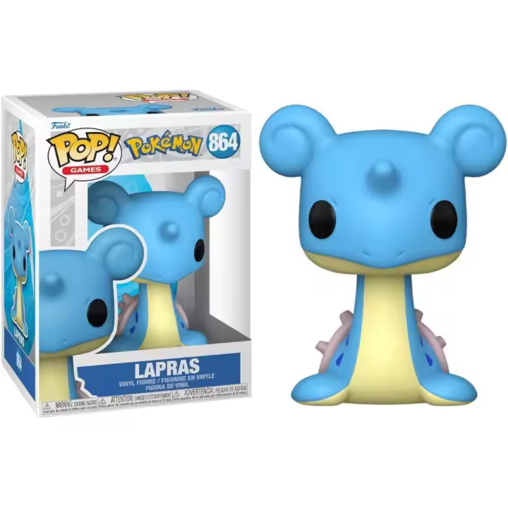 Funko pop del Pokemon tipo agua Lapras 864 de la serie de anime Pokemon - 1
