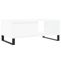 Vidaxl Mesa de Centro Madera Contrachapada 90x50x36,5 Cm Blanco - details 2