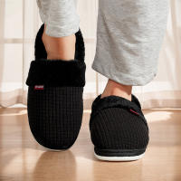 Zapatillas De Casa Para Mujer Invierno Antideslizantes Algodón Cálidas Plush Para Parejas Zapatos Internos Transpirables Talla Verdadera - details 33