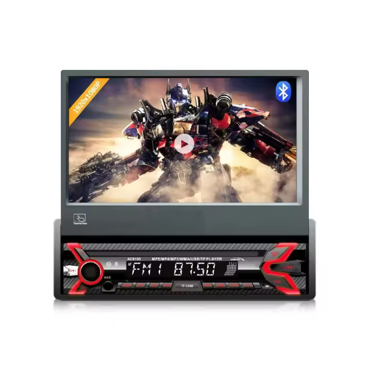 Audiocore AC9100 Pantalla Táctil 7'' 1080P Bluetooth Manos Libres Radio Coche RDS Control Remoto - 1