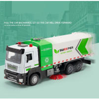 Coche De Recolección De Basura De Aleación De Metal 1/32 Con Sonido Y Luz Vehículo De Simulación Alta Para Colección Regalo Para Niños - details 4