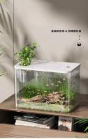 Acuario Transparente Con Tapa Y Resistentes a Caídas PET+ABS Para Tortugas Y Peces Acuario Hidroponía Para El Hogar - details 0