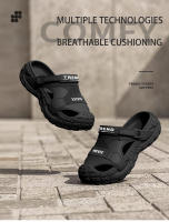 Sandalias EVA Para Hombres En Verano Con Suela Gruesa Y Suave Para Uso Al Aire Libre Zapatos De Playa Para Deportes Casuales Y Perforados - details 0