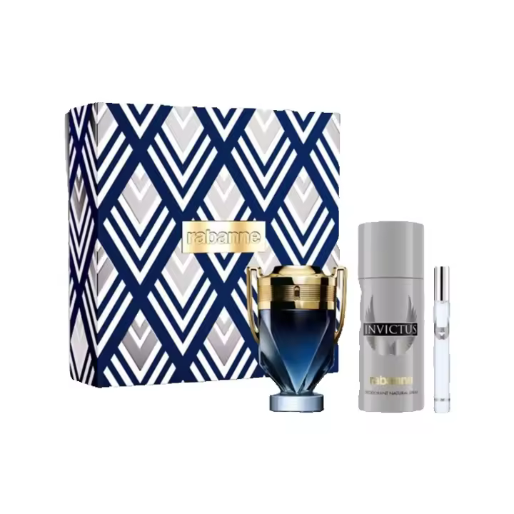 PACO RABANNE Cofre Invictus Parfum 100 ml + Desodorante 150 ml + Mini Eau de Parfum 10 ml - 1