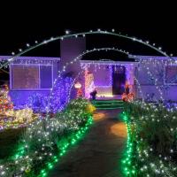 Luces De Cadena LED Solar Para Exteriores Impermeables Luz De Navidad Para Jardín Patio Bodas Decoración De Año Nuevo - details 3