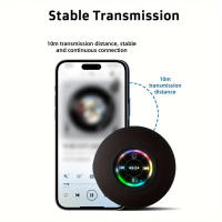 Altavoz Bluetooth Portátil Con Luz LED IPX4 Impermeable Para Exteriores Y Baño Con Ventosa Grande Altavoz Estéreo Mini Para Exterior - details 4